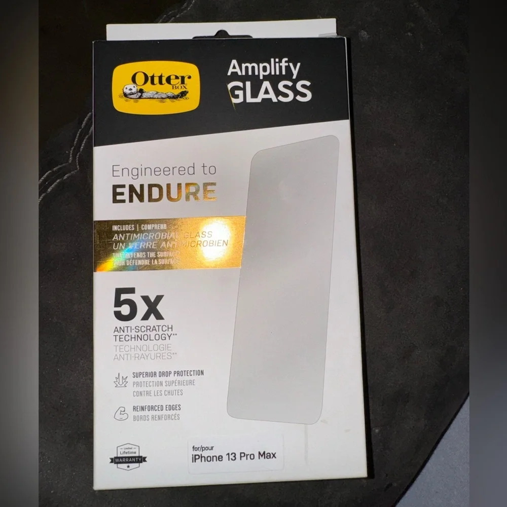 OtterBox Amplify ANTIMICROBIAL Screen Protector for iPhone 13 Pro Max